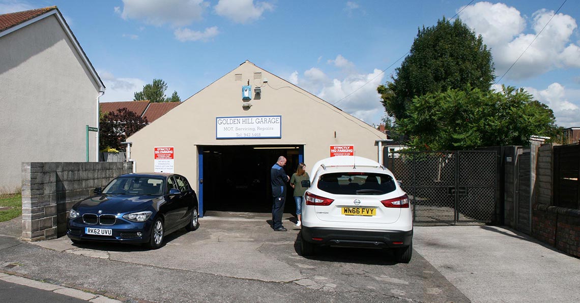 The Golden Hill Garage premises on Brookland Road, Redland, Bristol